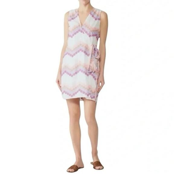 Miguelina Ali Wrap Dress Size Medium - Picture 2 of 8